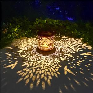 Tree of Life Solar Lanterns Outdoor Waterproof Hanging Solar Lights Big Tree Gifts for Women Men Metal Decorative LED Lanterns for Yard, Patio, Lawn, Tabletop, Pathway, Landscape, Garden Decor