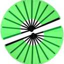 13inch Large Rave Clacking Popping Fan for Line Dancing,Hand Fans for Women Foldable,Boots on The Ground Fan,Portable for Outdoor,Wedding,Party,Decoration(Green,4 Packs)