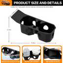 Center Console Cup Holder Compatible with Jeep Wrangler(JL) /Gladiator(JT) 2018-2025, Cupholder Coaster Liner Insert Drink Silicone Cup Holder for 2018-2025 Jeep Wrangler Accessories