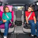 Diono Cambria LE, 2-in-1 Belt Positioning Booster Seat,Backless and High-Back Booster seat for Children from 40120 lb,17" Wide,6 Headrest Positions,Lightweight with Latch,Pink (Manufacturing Date: 01/16/2026)