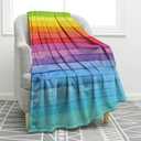 Jekeno Rainbow Gifts Blanket for Women Men, Tie Dye Colorful Throw Blankets Pride Gifts for LGBT Girls Boys Teens, Lesbian Gay Queer Decor for Home Bed Couch (50"x60")