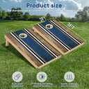 Cornhole Boards Set - Regulation Size 4x2/3x2ft Solid Wood Corn Hole Game Set with 8 Bean Bags and 2 Cornhole Boards - Perfect for Outdoor Game