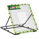 Baseball Rebounder Net Bounce Back Net Fielding Trainer for Baseball and Softball Pitch Back Rebound Practice with 3 Ball Return Angles for Ground Line Drive Fly Balls UV Resistant