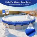 [Upgrade] FIoLoTic 24FT Pool Cover for Above Ground Pools, 195 GSM 500D