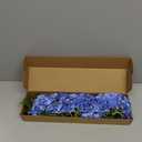 Waipfaru 21" Real Touch Dark Blue Hydrangea Artificial Flowers with Long Stem & Leaves, Full Latex Faux Hydrangea Flowers for Home Decor Party Floral Arrangements Wedding Bouquets Centerpieces, 3Pcs