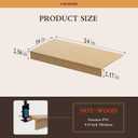 Wire Shelf Covers, 24 x 16 PVC Shelf Covers for Wire Shelving Pantry (5Pcs), Wood