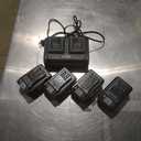 LawnMaster CLMF4821A Cordless Lawn Mower Brushless 48V MAX 21Inch 3-in-1 Function with 4X24V MAX 4.0Ah Battery and a Dual Charger