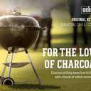 Weber Original Kettle Charcoal Grill, 22-Inch, Black Classic Outdoor BBQ Grill with OneTouch Cleaning System & Precise Temperature Control Dampers