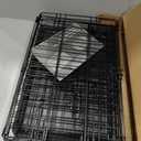 Small Dog Crate 18 Inch Foldable Single Door Dog Cage Pet Kennel | Metal Wire, Secure Lock, Plastic Leak-Proof Pan Tray, Indoor Outdoor Training Pet