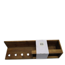 Multi-Functional Storage Shelf With French Clear Wall Mount 23.76"x 6"x 6", Brown