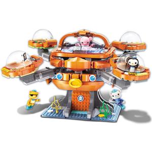 for Age 8+ Building Block Octonauts Ocean Adventure Octopod Castle Playset & Barnacles Kwazii Peso Inkling 698pcs Building Brick Set-No Package Box (3708), Medium