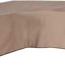 ULTCOVER Patio L-Shaped Left Facing Sofa Cover Waterproof for 6-Seater Outdoor Sectional Furniture Couch 85x110 inch Wide (85"/110"(W)x32"(D)x30"(H), Brown (L-shaped))