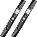 GICOOL 942-04308 Mower Blades for Troy Bilt Cub Cadet 42'' XT1 LT42 ZT1-42
Fits Pony Bronco Craftsman T110 42" Deck Mower, Replace 942-04308A 942-04308-X 942-04312 742-04312, 6 Star Hole, High Lift
