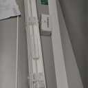 LOTUS & WINDOWARE Cordless Faux Wood Blinds, 35" Wide x 60" Long, Smooth, Snow White, 2 Inch Horizontal Blinds  for Living Room, Bedroom, Interior Door Windows