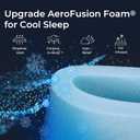 10 Inch Full Mattress for Kids, Cooling Full Memory Foam Mattress in a Box for Pressure Relief, Cooling Tencel Cover, Foam Made in USA, CertiPUR-US Certified, Medium Plush