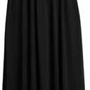 HUSKARY Tube Top Dress for Women Summer Casual Off Shoulder Midi Beach Vacation Dresses with Pockets (Large, Black)