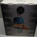 Non Toxic Air Fryer - Glass AirFryer 5 Quart w/ 360 Visibility, Self-Cleaning, 400F Vortex Air Fryer for Even Cooking, BPA-Free Teflon Free, 6-in-1 Functions, Rotisserie, Roast, Bake, White