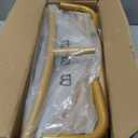 Nisoger 7.2FT Round Backdrop Stand, Circle Gold Balloon Wedding Arch Frame, Metal Wedding Backdrop With Storage Bag For Valentines Day Parties, Baby Shower, Ceremony and Graduation Decorations