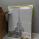 upsimples 16x20 Picture Frame Gold 3 Pack, Scratch-Proof Poster Frames 16 x 20 for Photo Gallery - Slide-In Strips, Horizontal or Vertical Wall Mounting