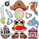 14Pcs Cruise Door Decorations Magnetic Cute Large Nautical Cruise Door Magnets Decorations Reusable Refrigerator Magnets for Cruise Ship Door Decorations (Pink)