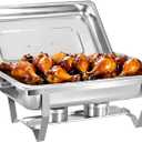 1 Pack Chafing Dishes for Buffet, Food Warmers for Parties Buffet