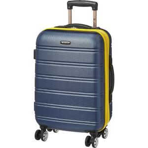 Rockland Melbourne Hardside Expandable Spinner Wheel Luggage, Navy, Carry-On 20-Inch