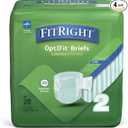 FitRight Stretch Ultra Adult Briefs, Incontinence Diapers with Tabs, Heavy Absorbency, Large/XL/2XL, 51 to 70", 20 Count (Pack of 4)