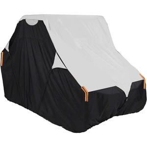 UTV Cover with Heavy Duty 420D Oxford Fabric, Side by Side UTV Cover Protects from Rain, Hail, Leaves and UV, XL 134x70x75 Utility Vehicle Storage Cover Fit Polaris Can-Am Defender