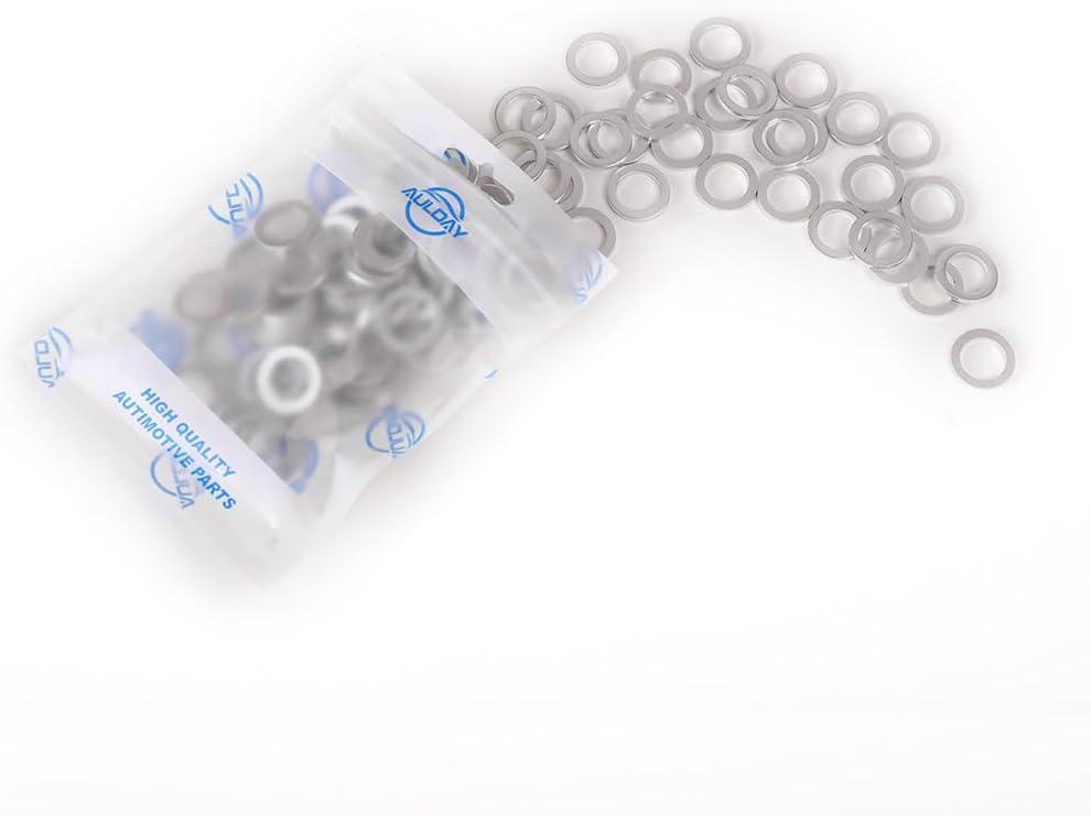 100PCS 94109-20000 Oil Rear Differential Drain/Fill Plug Washer Gasket Compatible With Accord Civic CRV Element Replace 9410920000 90413551000 90413-551-000
