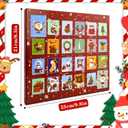 2 x Advent Calendar for Teen Girls Kids Straw Toppers Stocking Stuffers for Teen Girls Boys Christmas 2025 Advent Calendar-Christmas Straw Cover