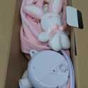 JOLLITO Crib Mobile for Girls, Soft Pink Musical Baby Crib Mobile with 12 Lullabies, Rotating Arm and Detachable Plush Animal Toys, Nursery Decor Baby Mobile for Crib Toys Bassinet