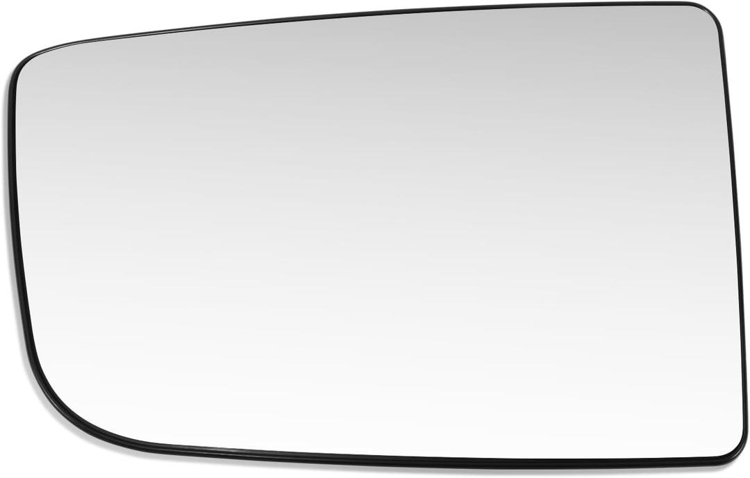 DNA MOTORING Flat Side Upper Mirror Glass Driver Left Compatible with Mercedes-Benz Sprinter 2500 3500 2010-2022, Upper Glass Without Heated, OEM-MG-0909, MB1324115