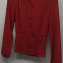 Heartbeat Blouse Red Size XS