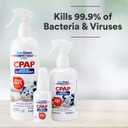 CleanSmart CPAP Disinfectant Spray, Kills 99.9% of Bacteria and Viruses on CPAP Equipment, No Residue, 16 oz (Pack of 2)