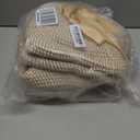 5 Pack Small Woven Storage Baskets for Shelves, Cotton Rope Baskets Organizer for Bathroom, Closet & Nursery, Decorative Storage Bins for Organizing Socks, Toys, 11.8"x7.9"x4.7", Khaki/White