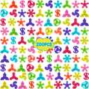 200pcs Bulk-Mini Finger Fidget Spinner Toys, Stress Relief Sensory Toys for Kids Teens Adults, Birthday Party Favors Gifts Christmas Stocking Classroom Prizes Supplies Valentine's Day Gifts