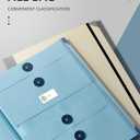 The Life Book Document Organizer - Binder for Important Documents, Document Organizer Foliofor Bills Checks Birth Certificates etc (Khaki)