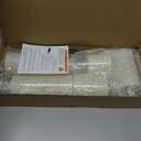 Fo32won Ivory White LED Flameless Pillar Candles Battery Operated with Remote and Timer, Pack of 5 (D 3"H 4" 5" 6" 8" 8") Decorative Acrylic Flickering Candles with 3D Flame (Two Batteries Operated)