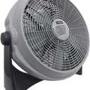 MAN 20-Inch Floor Fan, Gray and Black, High-Velocity Air Circulator, Adjustable Tilt, Indoor Cooling