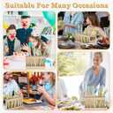 Wooden Cabinet Door Straw Holder, Reusable Straw Dispenser Space-Saving Drinking Straws Organizer for Cabinet Door Kitchen Cupboard Countertop Storage, Adhesive No Drill Installation