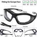 SAFEYEAR Anti Fog Safety Glasses- SG002 Clear Scratch Resistant Work Glasses No-Slip Safety Goggles Lab Grinding Chemistry