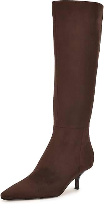 Nine West Women's Havier Boot, Dark Brown 200, 7.5