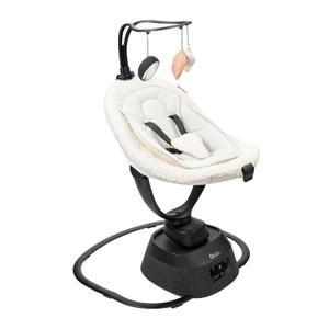 Babymoov Swoon Evolution Connect, App-Controlled Smart Baby Swing, Curly White