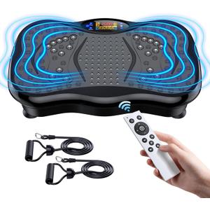 Vibration Plate Exercise Machine, Lymphatic Drainage Machine for Weight Loss, Lymphatic Drainage & Muscle Recovery, Multiple Speeds with Bluetooth & Remote, Max User Weight 330lbs