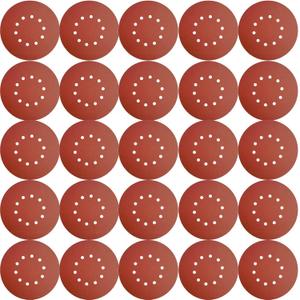 50 Pack 9-Inch 10 Hole 240 Grit Hook-and-Loop Drywall Sandpaper - Aluminum Oxide Sanding Disc for 9" Drywall Sander Wood Furniture Finishing