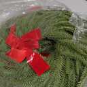 Hotop 6 Set Mini Christmas Wreath for Cabinet Kitchen Windows Decors Bulk with Red Bow Small Artificial Norfolk Farmhouse Wreaths with Berry Pine Cone for Fireplace Front Door Porch Wall Hanging