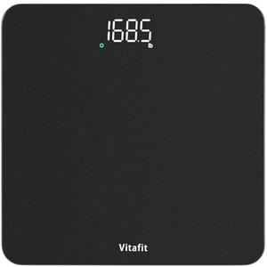 Vitafit Scale for Body Weight, High Accuracy 0.1lb by Our Professional Factory Since 2001, Digital Weight Scale LED and Step On, 3xAAA Batteries Included, 400lb/182kg, Spray Silver Black