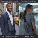 Crossbody Bag - Travel/Sport/Play - Comfortable, Lightweight, Water-Resistant - Everyday Must Have and Travel Essential (Gray)