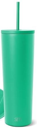 Simple Modern Classic Tumbler with Lid and Straw | Insulated Iced Coffee Cup Reusable Stainless Steel Water Bottle Travel Mug | Gifts for Women Men Her Him | 24oz | Tropical Wave