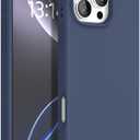 IAIYOXI Designed for iPhone 16 Pro Max 6.9", Premium Liquid Silicone Case with Soft Anti-Scratch Microfiber Lining, Shockproof Protective Slim Phone Case for Men Women Girls, Dark Blue